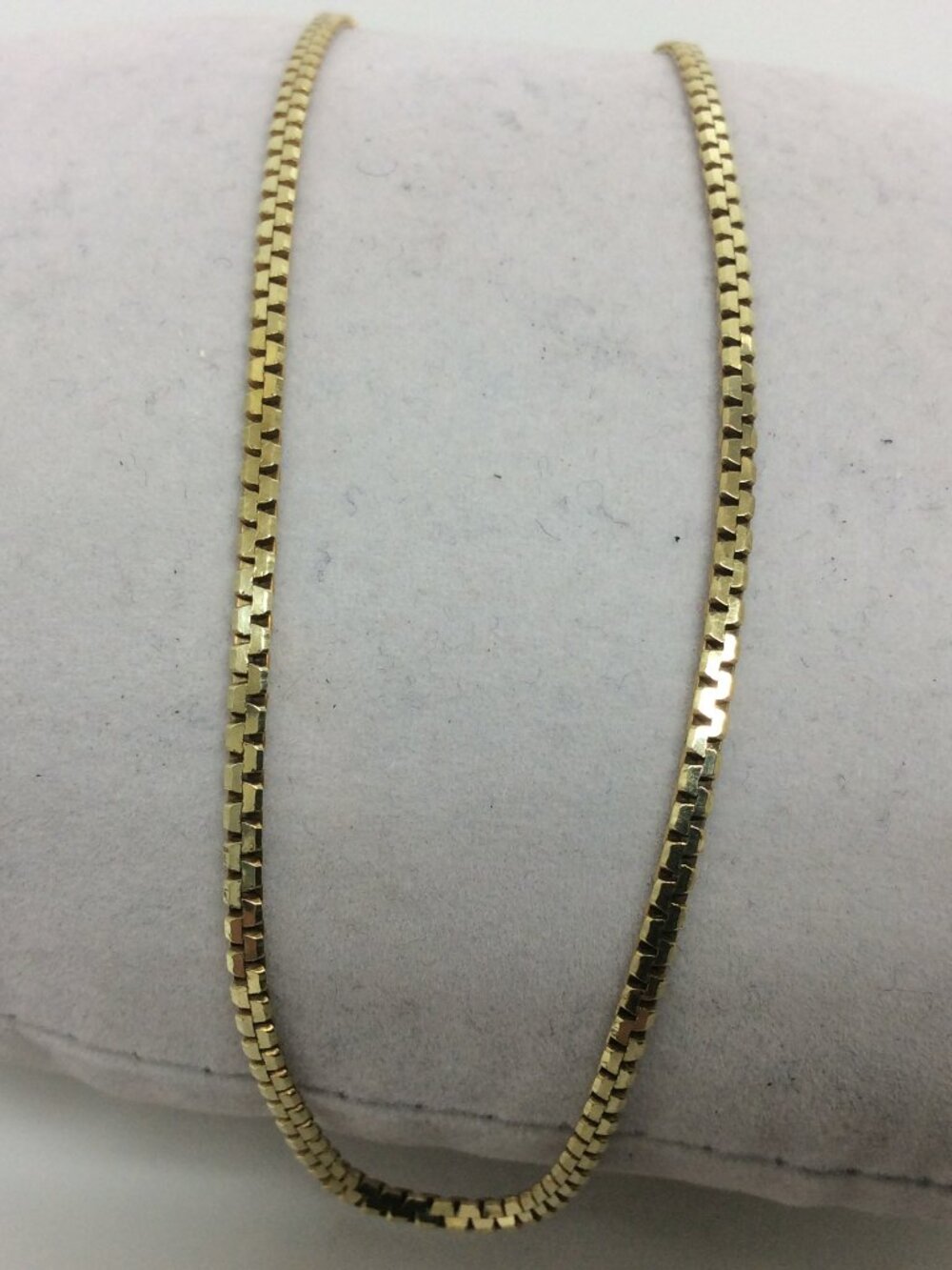 14K YELLOW Real Solid GOLD SKINNY Fancy LINK CHAIN 18 INCH 2.00MM
